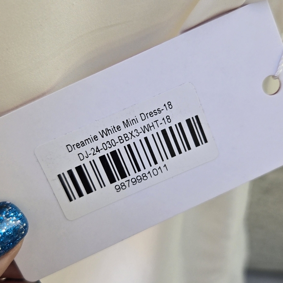 Beginning Boutiqe Dreamie White Mini Dress NEW - Picture 9 of 11